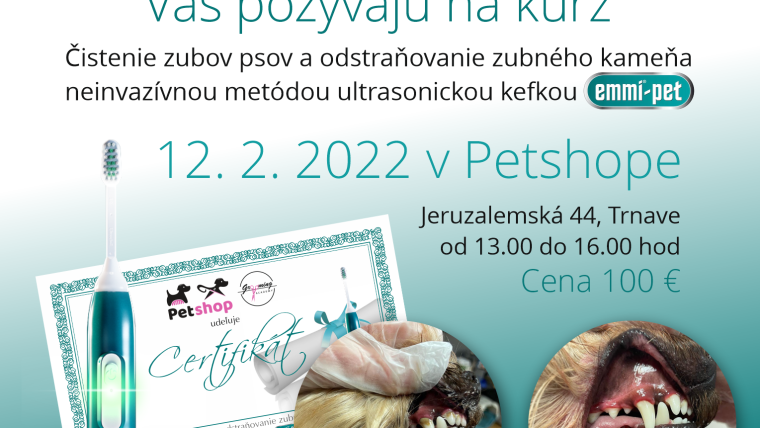 Kurz ovládania ultrasonickej kefky