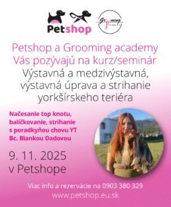Pozyvame vas na kurz/seminar vystavnej a komercnej upravy yorkšírskych teriérov. Ako sme uz avizovali, spajame sa len s najlepsimi a preto sme pozvali slečnu Bc Bianku Dadovu – hlavnu poradkynu chovu yorkov na Slovensku. Dakujeme, ze takato profesionalka prijala nase pozvanie a ze Vam bude moct predat svoje dlhorocne skusenosti. Kurz je urceny pre psie salony a aj pre chovatelov yorkov. 9. 11. 2025 v Petshope v Trnave Viac info a objednavky na 0903380329 #kurzstrihaniapsov #kurzyorkov #kurzstrihaniayorkshirskehoteriera #yorkshireterrier #york #yorksirskyterier#kchtaf #klubchovatelovterierovafoxterierov #kurzjorka #kurzyorka